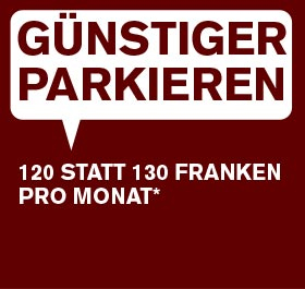 Dauerparking 24/7 Aktion - Parkhaus Bahnhof Sursee